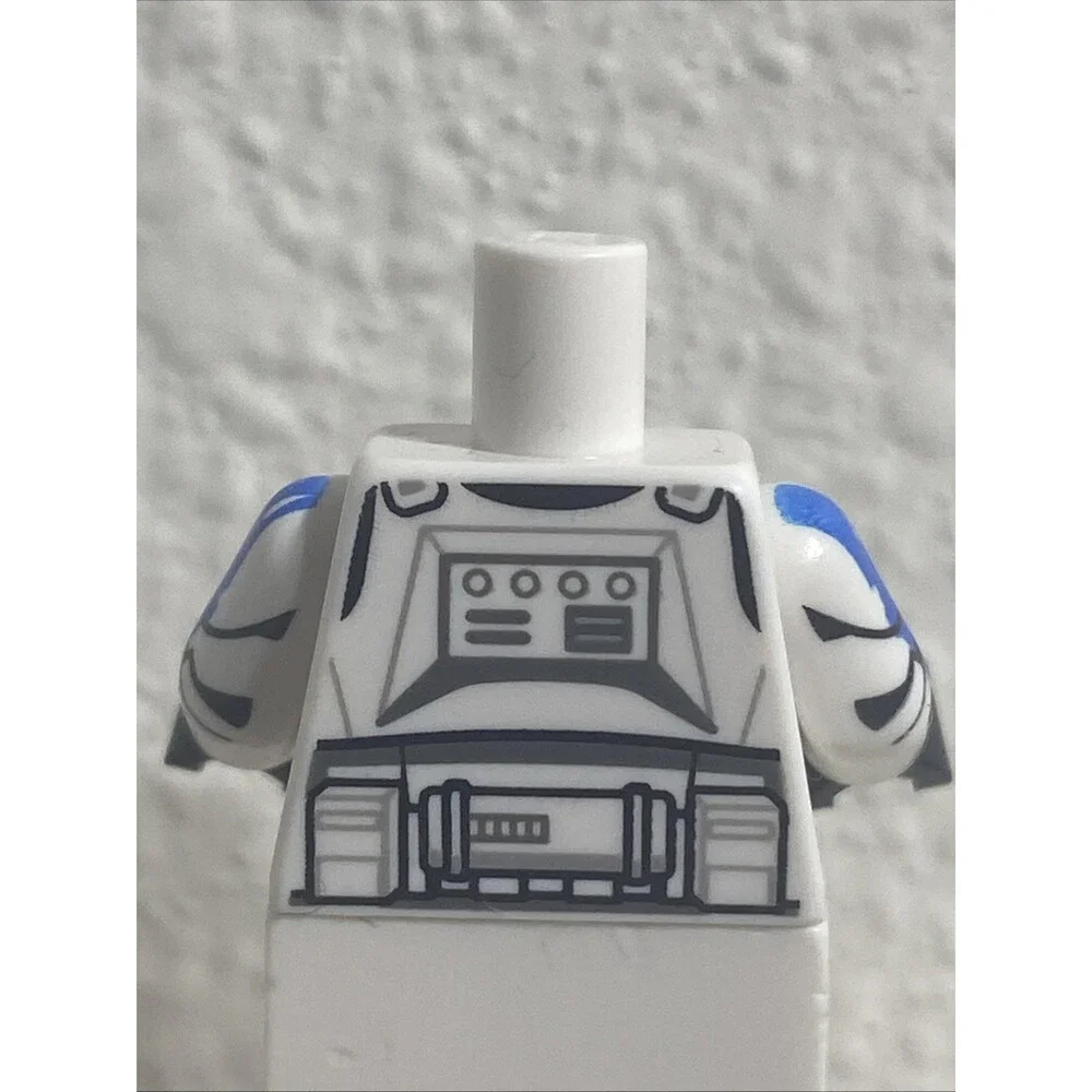 Star Wars LEGO White Minifigure Torso Clone ARC Trooper Fives, 501st Legion
